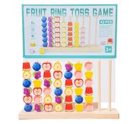 Générique Wooden Stacking Toys, Shape Matching Sensory Game, Educational Fruit Stacking Toy, Kids Learning Playset, Travel Kindergarten Classroom Playroom Accessory, Family Birthday Gift Idea