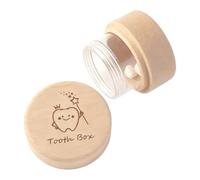 Générique Wooden Tooth Box, Keepsake Teeth Storage, 1.97x1.38 inches Tooth Boxes for Lost Teeth with Personalized Engraving Space, with Secure Magnetic Closure, Memory Organizer for Home Bedroom