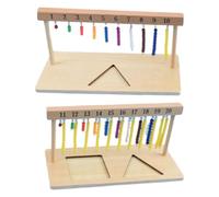 Générique Wooden Toy Bead Frame - Wooden 1-20 Beaded Rack Color Beaded