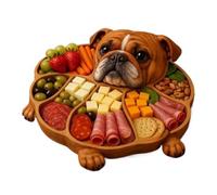 Générique Wooden Trays for Food - Funny Animal Display Table Decor