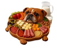 Générique Wooden Trays For Food Funny Dog Table Decorative Serving Board