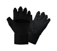 Générique Workout Gloves - 16cm Half Finger Weightlifting Equipment with Wrist Wraps Support | Weight Lifting Gloves for Women | for Gym Training Fitness Body Building Cycling Work Motorcycle