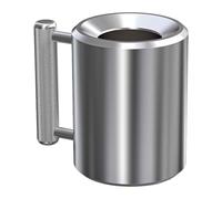 Générique Workout Mug, Heavy Dumbbell Bottle, Funny Fitness Tumbler, 6.06x3.65 inches Ergonomic Anti-Slip Drinkware Metal Design, Outdoor Use for Coffee, Tea, Gym, Sport, Training and Hydration
