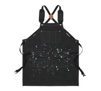 Générique Workshop Apron,Adjustable Tool Kitchen Waterproof Accessories,Tool Apron with Pocket Cross-Back Straps - for Men Women Kitchen Cooking Chef Grilling Mother's Day