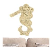 Générique Woven Wall Art, Nautical Crab Sculpture, Coastal Farmhouse Decor for Bathroom, Bedroom, Living Room, Rustic Beach Decoration with Handcrafted Details, Indoor Outdoor Accent for Housewarming