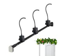 Générique Wreath Hangers, Front Door Wreath Hook, Adjustable Over the Hooked, Removable Metal Wreathed Holder, Lightweight Sturdy No Screws Hanger for Closet Garage Workplace RV Dorm