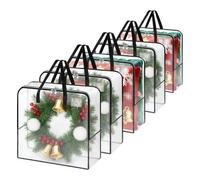 Générique Wreath Storage With Handle Zippered Garland Organizer 5 Pieces For Home Garage Holiday Thanksgiving Easter Living Room