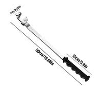 Générique Wrench Extender, Steel Bar, 19.69in Open-End Tool, Long Handle, Torque Amplifier for Hard Reach, Ratchet Extension, Labor Saving, Heavy Duty, Mechanical Aid, Workshop Use, Bolt Loosening