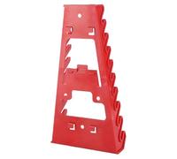 Générique Wrench Organizer, Heavy-Duty Tool Rack, 8.66x4.72inch, Pegboard-Compatible Holder, Space-Saving Design, Storage Stand, Ideal for Workshop, Repair Shop, Living Room Area, Red/Black