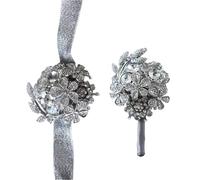 Générique Wristlet Band Boutonniere Set Wrist Corsage Bracelet Pin Artificial Flowers for Bride Groom Bridesmaids Groomsmen Weddings Prom Accessories Wedding Flower Decor (Model 3)