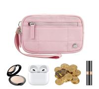 Générique Wristlet Wallet, Portable Clutch Wallet with Zipper, 6.89x4.13 inches Stylish Change, Pouch for Coins Credit Cards, Phone, Travel Friendly Purse