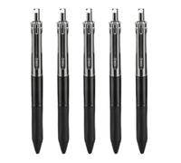Générique Writing Pens Black Ink, 5PCS 0.5mm Medium Point Stylish Signature Pens, Clickable Smooth Writing Portable Student and Business Ink for Boys and Girls