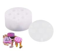 Générique -Würfelform, Polyedrische Würfelformen, 7 Formen Polyedrische Epoxidformen, Stereoskopische Würfel- Oder Würfelkastenform Mit Würfelhohlräumen Für Die DIY-Würfelherstellung, Würfelliebhaber