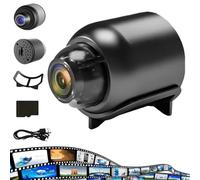 Générique X5 Wireless Indoor Security Camera, Mini 4g Wireless WiFi Camera HD, Zentaras Mini Camera, 1080p HD Hidden Camera with Night Vision for Home, Office, Car, Store (1 PCS + 64G)