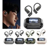 Générique XP6 AI Headphones, Open Free Wireless Bluetooth Earbuds Translation Bluetooth Earphones, M98 Earbuds Open Ear Bluetooth 5.4 Headphones. (M98 Black)