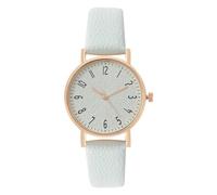 Générique XReloj Analógico - De 1,3 Pulgadas | Reloj De Cuero De PU: Elegante Reloj De Aleación Resistente Al Agua Con Diseño Elegante, Cronometraje Preciso, Perfecto Para Viajes De Trabajo, Regalos