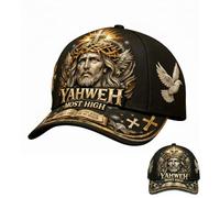 Générique Yahweh The True Light Faith Casquette de Baseball - Casquette chrétienne Vintage en détresse (1pc)