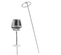 Générique Yard Wine Glass Holder Stakess - 1 Metal Beverage Stakes | Water Bottle Holder,for Campers Entertainers Backyard Beach Camping Picnic Park Lawn Patio Concert Music Festival