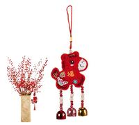Générique Year of The Horse 2026 Figurine - Good Luck Cartoon Ornament | Fabric Material with Compact 11x10cm Size, 30g Weight, Chinese New Year Decoration for Spring Festival, Home Party, Door