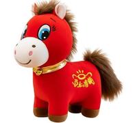 Générique Year of The Horse 2026 Plush - 20/25/30/40/50cm Premium Soft Plush Toy, Horse Plushie Figurine, ucky Chinese Lunar New Year Mascot Zodiac Ornament Gift for Home Tabletop Office Decor