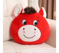 Générique Year of The Horse 2026 Plush Pillow,Funny Smiling/Crying Horse Plush Figurine,Chinese Lunar New Year Mascot Zodiac Ornament,Cute Pony Sofa Throw Cushion,for Couch,Bedroom,Car