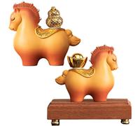 Générique Year of The Horse 2026 Statue 2 Pieces Desk Decoration