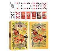 Générique Year of The Horse Playing Cards - 2026 Horse Year Party Props,Travel Family Night Game - for Tourists Birthday Kids Teens Adults Magicians Family Gatherings Collectors Travelers Parties