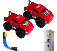 Générique Yearpilrim Magnetic Wall Climbing Toy Car, Cars That Drive on Walls & Ceiling, Pull-Back Inertial Climbing Toys Car (Red*2)