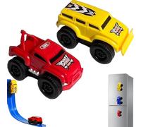 Générique Yearpilrim Magnetic Wall Climbing Toy Car, Cars That Drive on Walls & Ceiling, Pull-Back Inertial Climbing Toys Car (Red+Yellow)