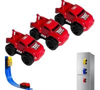 Générique Yearpilrim Magnetic Wall Climbing Toy Car, Cars That Drive on Walls & Ceiling, Pull-Back Inertial Climbing Toys Car (Red*3)