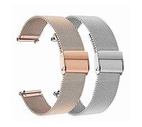 Générique YGUK0J Bracelet de montre 2 pièces en maille et acier inoxydable massif 20 mm compatible avec Galaxy Watch 42 mm/Active 40 mm/Gear S2 Classic/Gear Sport(BLACK WHITE,20mm gear s2)