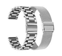 Générique YGUK0J Bracelet de montre 2 pièces en maille et acier inoxydable massif 20 mm compatible avec Galaxy Watch 42 mm/Active 40 mm/Gear S2 Classic/Gear Sport(Black Green,Active 40mm)