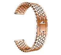 Générique YGUK0J Bracelet de montre en acier inoxydable 22 mm compatible avec Samsung Galaxy 46 mm Gear S3 Classic Frontier Band Galaxy Watch 3 45 mm Bracelet Link Strap(Rose gold,20mm)
