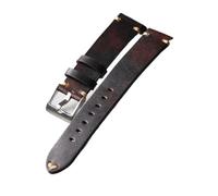 Générique YGUK0J Bracelet de montre en cuir de vachette italien fait main, 18 mm, 19 mm, 20 mm, 21 mm, 22 mm, style vintage vieilli, style magique(19mm)