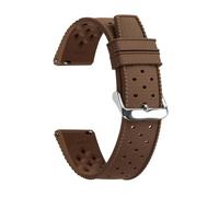 Générique YGUK0J Bracelet De Montre En Silicone À Dégagement Rapide 18 Mm 20 Mm 22 Mm Compatible Avec Les Bracelets De Montre En Caoutchouc Intelligents(Brown,18mm,Gold Buckle)