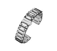 Générique YGUK0J Bracelet En Acier Inoxydable 13mm 14mm 16mm 18mm 20mm 22mm 24mm(Silver,21mm)