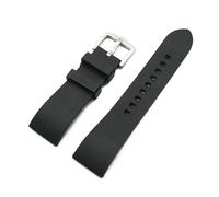 Générique YGUK0J Bracelets De Montre À Dégagement Rapide Hommes Femmes Accessoires De Plongée Bracelet De Montre En Caoutchouc Fluoré De Qualité Supérieure 20mm 22mm 24mm(Black-silver,22mm)