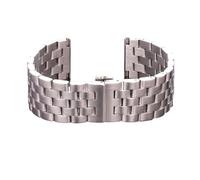 Générique YGUK0J Montre 20 22 24 26mm Bracelets De En Acier Inoxydable Femmes Hommes Argent Métal Brossé Bracelet Fermoir Déploiement(24mm)