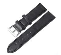 Générique YGUKOJ 10 Couleurs Bracelet Montre Montres en Cuir Bande 12mm 14mm 16mm 18mm 20mm 22mm 24mm Compatible avec Femmes Hommes Bracelets De Montre Couleur Unie Ceintures De Montre(Black_24mm)