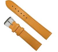 Générique YGUKOJ 10 Couleurs Bracelet Montre Montres en Cuir Bande 12mm 14mm 16mm 18mm 20mm 22mm 24mm Compatible avec Femmes Hommes Bracelets De Montre Couleur Unie Ceintures De Montre(Yellow_20mm)