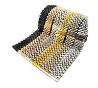 Générique YGUKOJ 12mm 14mm 16mm 18mm 20mm 22mm 22mm de montre en acier inoxydable bracelet bracelet bracelet en métal poli bracelet bracelet accessoires(Black,18mm)