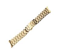 Générique YGUKOJ Bande de Surveillance 12 14 15 16 17 18 19 20 21mm 22mm 23mm 23mm 24mm Montre en Acier Inoxydable Bracelet d'extrémité Courbe de Boucle de Boucle de Boucle de Papillon(Gold,12mm)