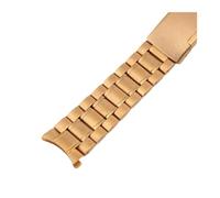 Générique YGUKOJ Bracelet de bracelet de montre de montre en acier inoxydable solide 12 14 16 18 20 22 Pièces de soudure sans soudure de bracelet sans soudure de 24 mm(Gold Arc,20mm)