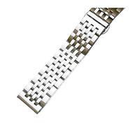 Générique YGUKOJ Bracelet de Montre de Montre de Montre de Montre en Acier Inoxydable Bracelet de Montre de Montre Plate 12mm 18mm 19mm 20mm 21mm 22mm 23mm 24mm(Silver Rose Gold_23mm)