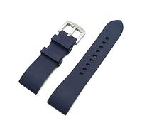 Générique YGUKOJ Sangle de montre à relâche rapide Compatible avec bracelet de montre for hommes Accessoires Gratuit Gradine Gradine Bande de montre 20mm 22mm 24mm(Deep Blue silver,24mm)
