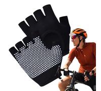 Générique Yoga Pilates Gloves - Cotton 16-21cm Half Finger Workout Mitts | Non Slip Yoga Gloves with Cushioned Grip, Gym, Home, Outdoor, Non Slip Yoģa Gloveş Cushioned | Fitness Training Support