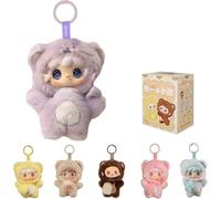 Générique Yooki Prendre Une Morsure d'ours Série en Peluche Boîte Aveugle Mignon Vinyle Figurines Collection Mystère en Peluche Poupée Jouets Sac Charme Pendentif Cadeau d'anniversaire
