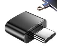 Générique Ype C Converter, Portable Multifunctional Lightweight Adapter, Compact Travel Accessory with Good Heat Dissipation, High-Speed Transfer for Phones, Tablets, Laptops, Black, White