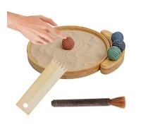 Générique Zen Garden Kit - 12 inch Sand Meditation Set, Desktop Zen Garden with Wooden Rake Tools, Relaxing Desk Sand Tray Decoration for Home Office Bedroom Dorm Apartment Adults Teens Women Men