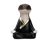 Générique Zen Snake, Desktop Statue, Peace Symbol Calm Decor Resin Figure Elegant Charm Minimalist Style Modern Ornament, Snake Decor for Dining, Room, Study 3.54x2.17x4.72 inches